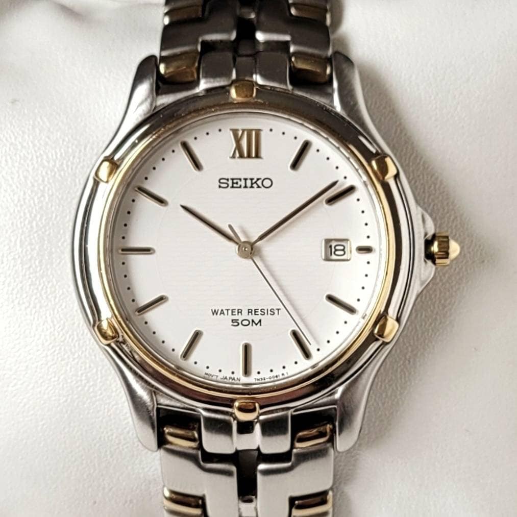 Vintage Seiko Two Tone Classic 90s All Original - Etsy