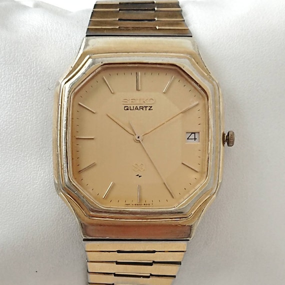 Vintage Seiko SQ Gold 80s All Original - Etsy