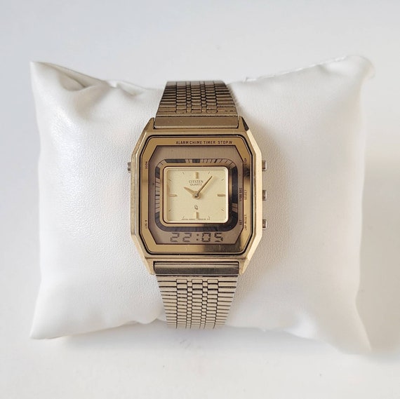Vintage Citizen Digital Analogue 80s Ultra Rare - Etsy Vintage Citizen Digital Analogue 80s Ultra Rare - Etsy