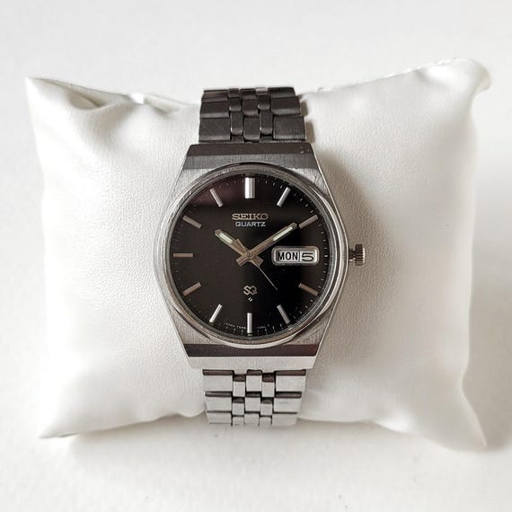 pen_ny【美品】クローム×ブラック70’sヴィンテージSEIKO Vintage Seiko SQ Black 70s All Original - Etsy