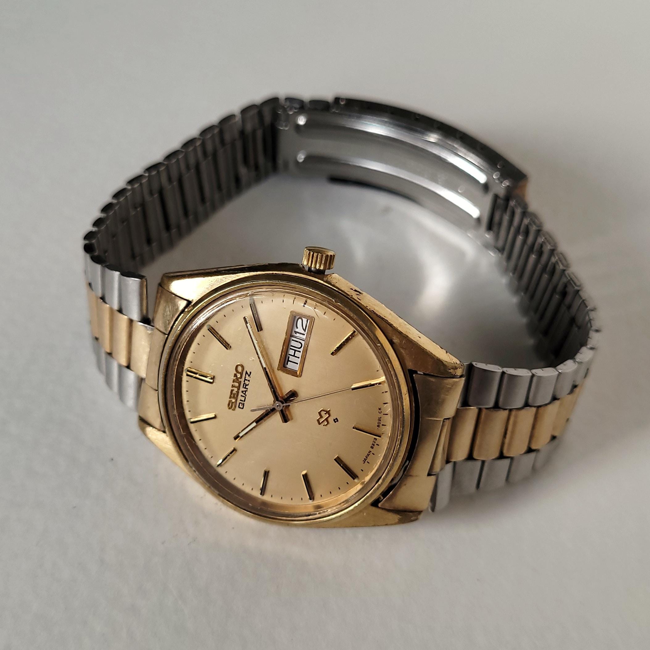 Vintage Seiko Quartz Day Date Watch 80s/90s | Gold Tone Two Tone