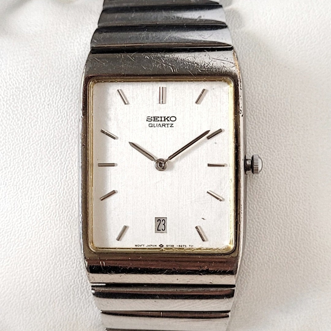 SEIKO TANK 1984年製「NINA RICCI」Quartz 腕時計 Vintage Seiko Tank 80s Unique! - Etsy