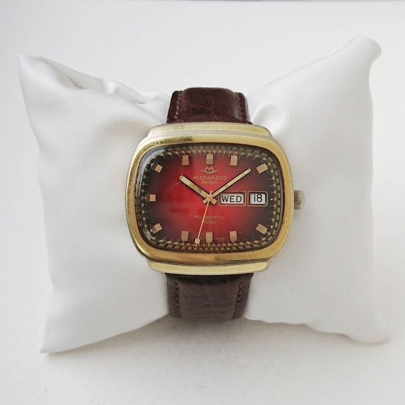 Vintage Movado Kingmatic  Video Red 60s Ultra Rare - image 10