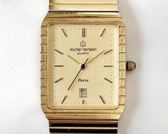 Vintage Michel Herbelin Safari Watch: Swiss Quartz, Stainless Vintage Michel Herbelin Safari Watch: Swiss Quartz, Stainless