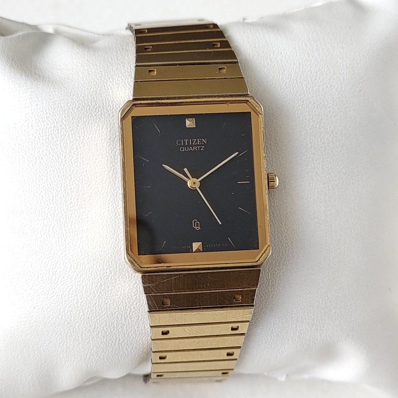 Buy Rare Citizen Tank Vintage Watch | Quartz | Black & Gold Online