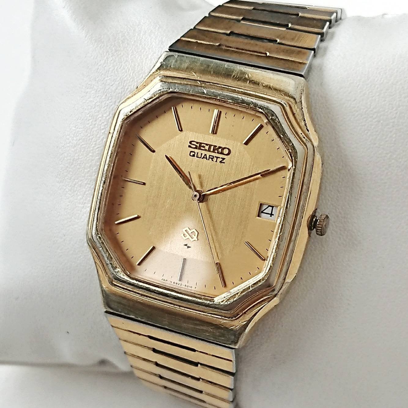 Vintage Seiko SQ Gold 80s All Original - Etsy