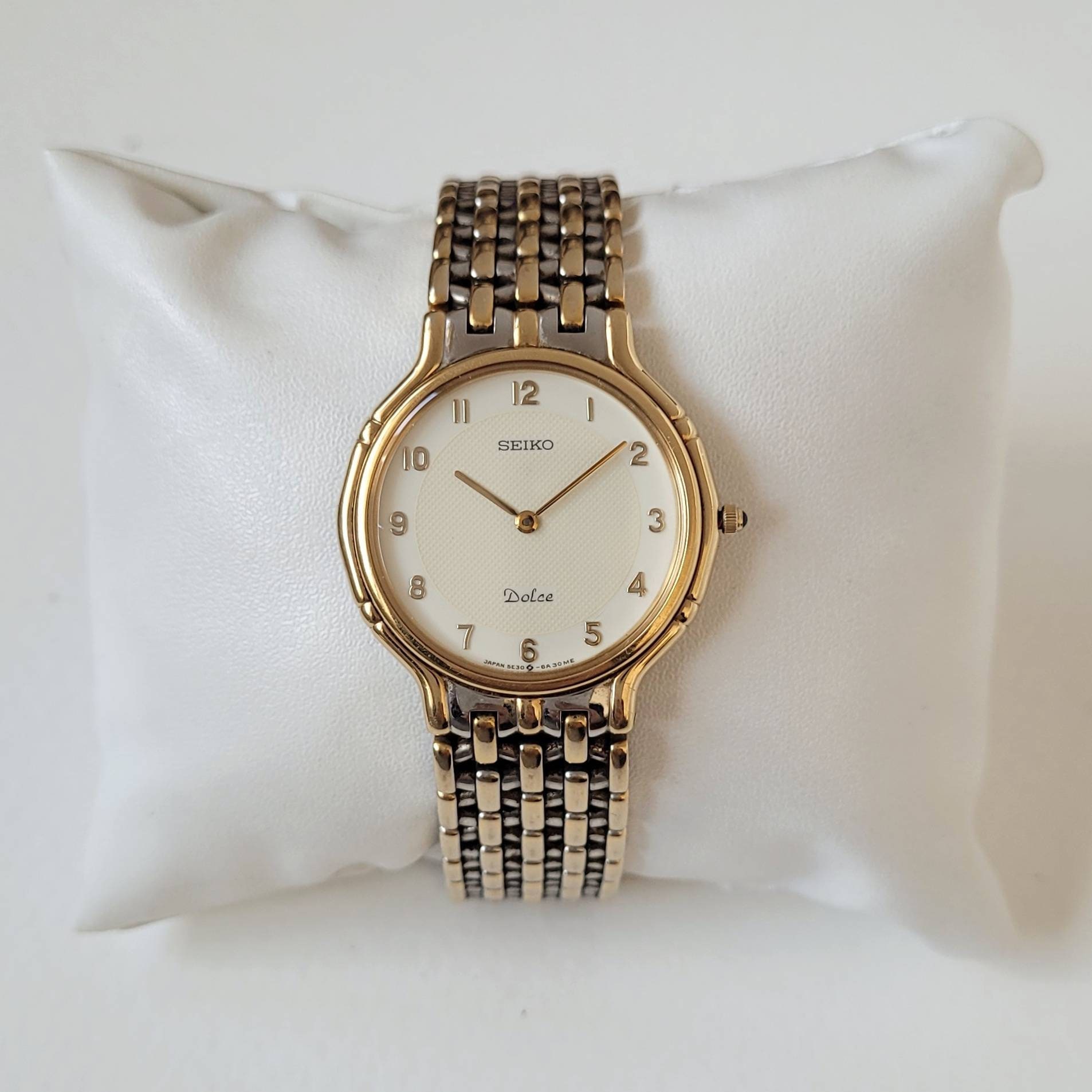 Vintage Seiko Dolce Gold 90s Special - Etsy Vintage Seiko Dolce Gold 90s Special - Etsy