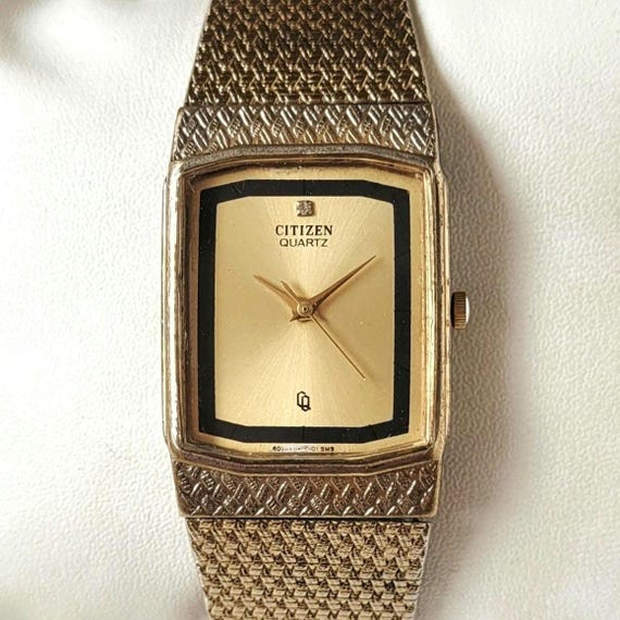 1960's Citizen DateStar TANK 手巻き時計 ゴールド 1960's Citizen DateStar TANK 手巻き時計 ゴールド - メルカリ
