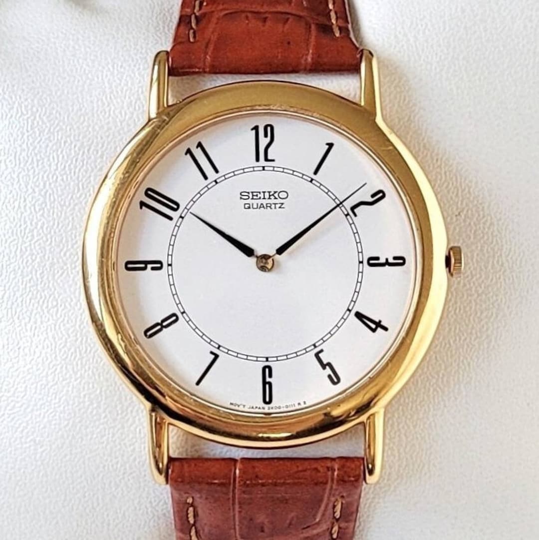 Vintage Seiko Classic Gold 90s Unique - Etsy