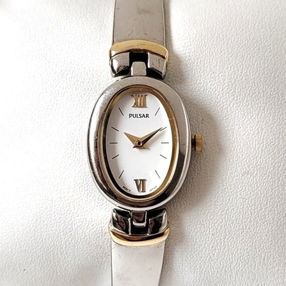 Reloj eliptico vintage Pulsar para mujer de Seiko anos 90 unico Etsy Mexico