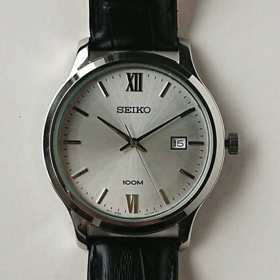 Vintage Seiko Classic Dress Watch 90s Unused | Etsy