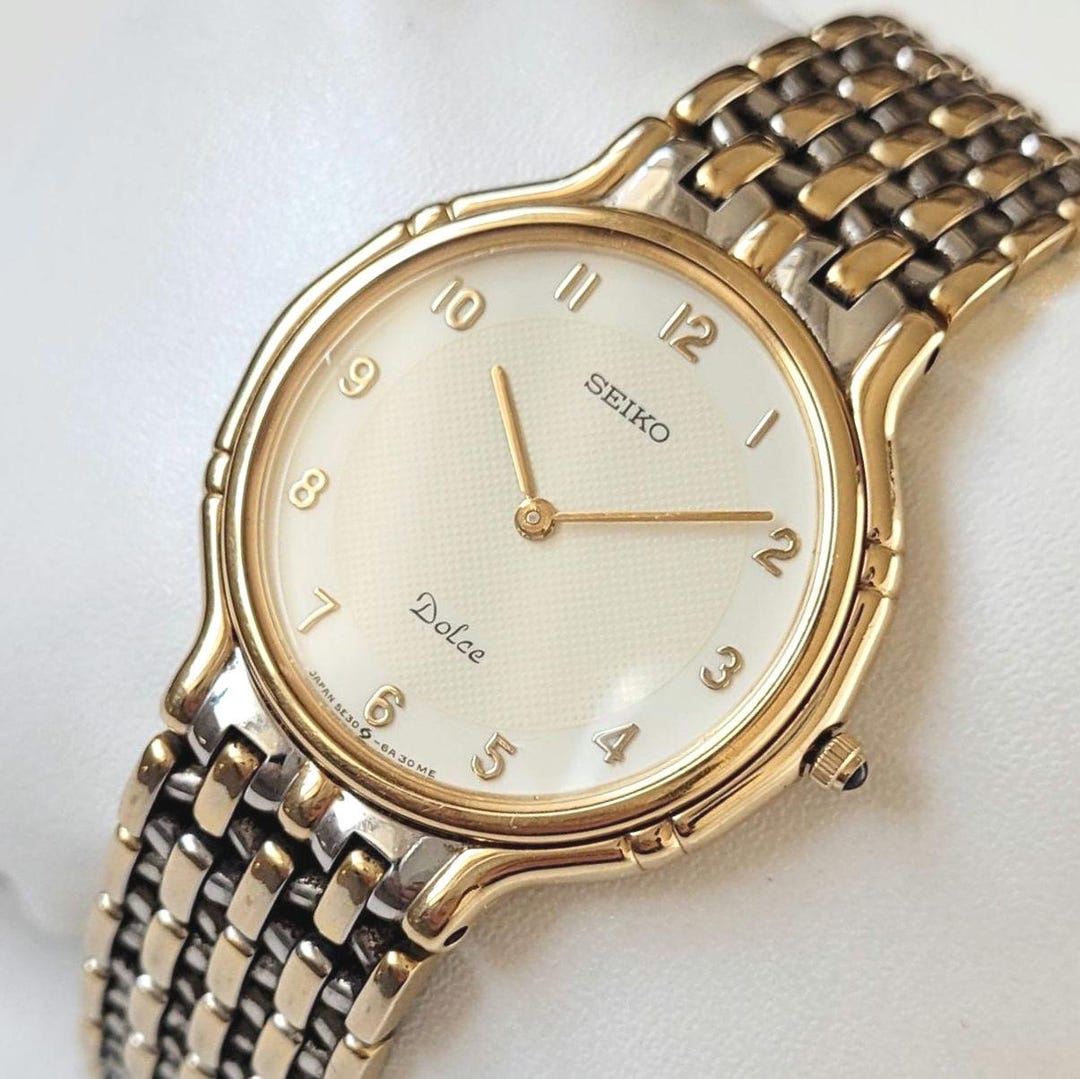90s SEIKO Dolce ドレスウォッチ y2k Vintage Seiko Dolce Gold 90s Special - Etsy