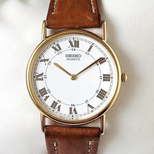 Reloj Seiko Gold Vintage Clásico Años 90 ¡Único!