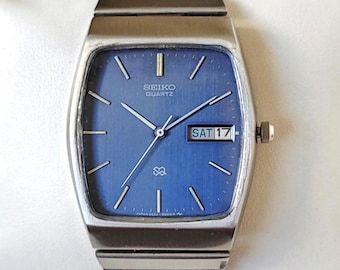 Reloj Seiko azul vintage de los años 90, único
