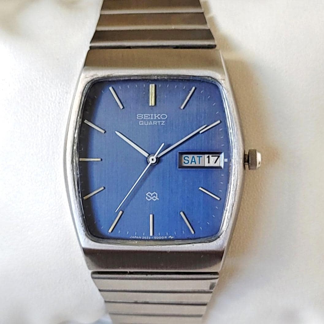 ヴィンテージ セイコー 2620-5290 青い文字盤タンク 稼働品 美品 希少 2025年最新】SEIKO 2620の人気アイテム - メルカリ ヴィンテージ