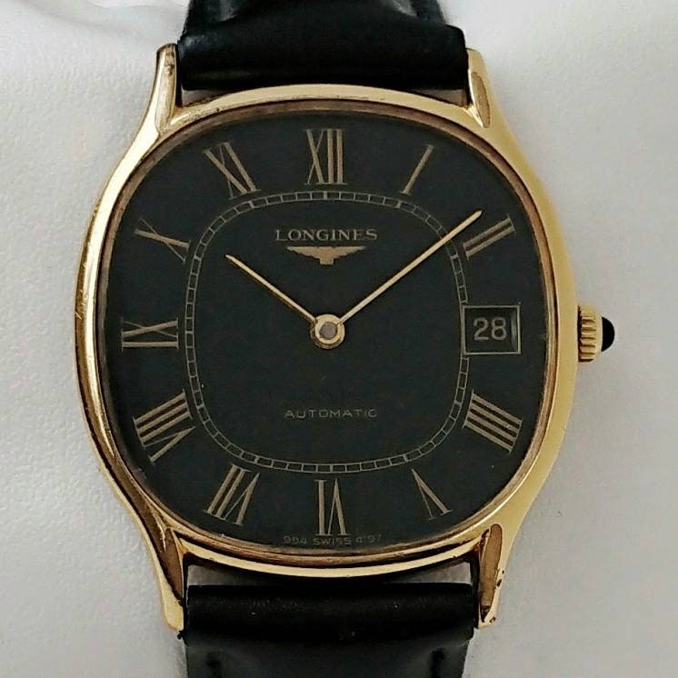 Vintage Longines Black\u0026gold 70s Ultra Rare | Etsy Denmark