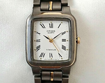 Vintage 1998 Citizen Titanium 6870-H11216 Chronograph Men's Quartz