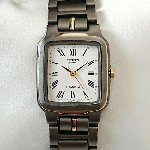 Vintage Citizen Titanium Tank 90s Unique - Etsy