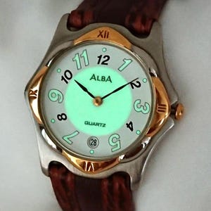 NOS Alba Vintage-klocka | Kvarts | Blomtema | av Seiko