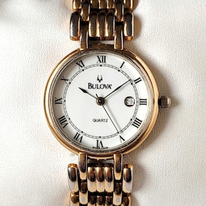 Reloj Bulova clásico vintage de los años 90, único