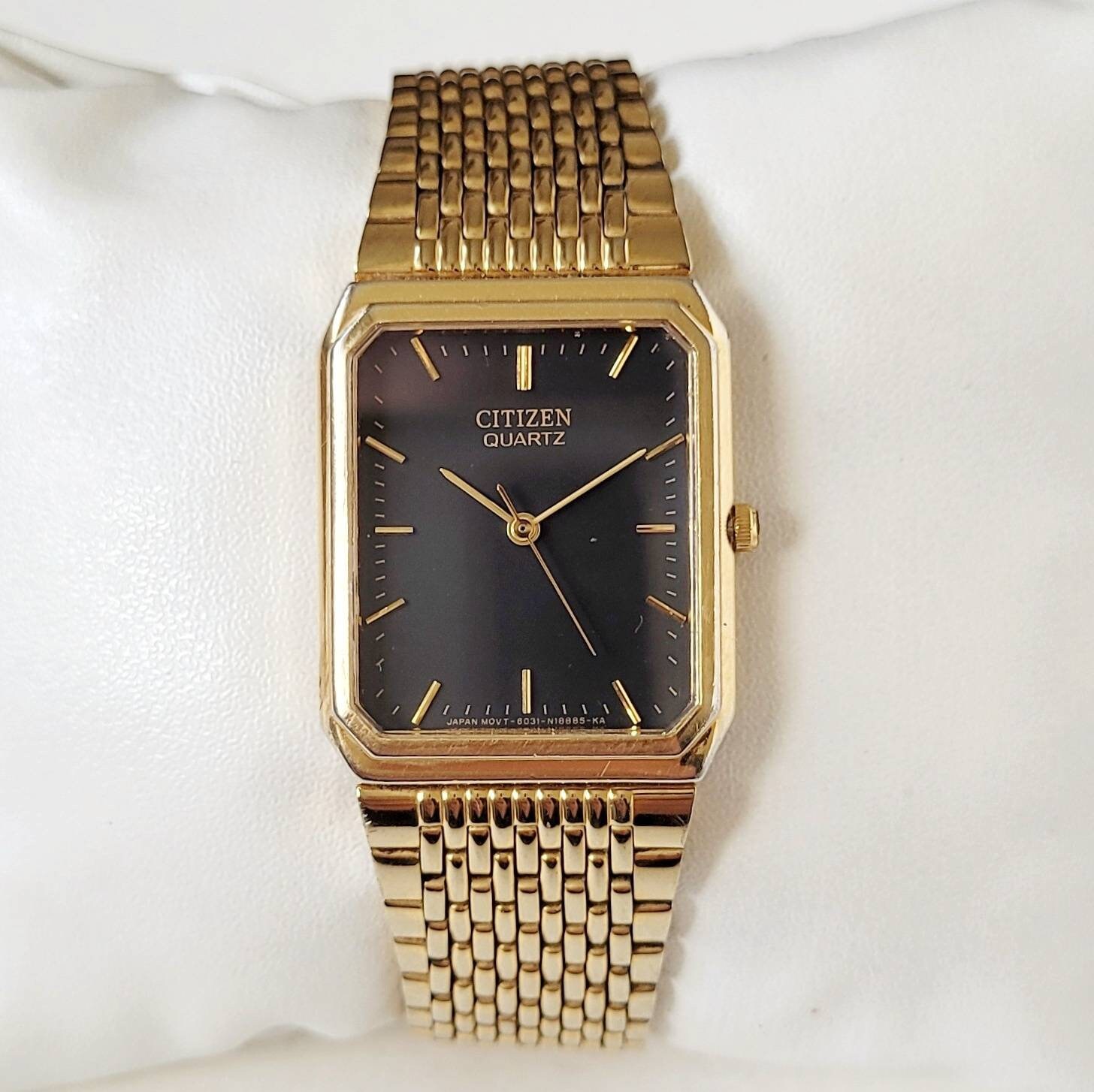 Vintage Citizen Tank Black gold 90s High Condition Etsy UK