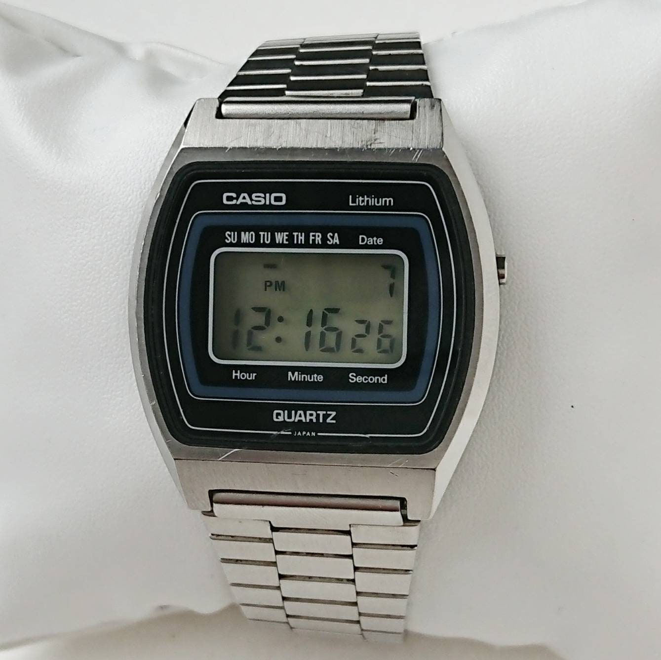 Vintage Casio Lithium Blue 80s All Original | Etsy