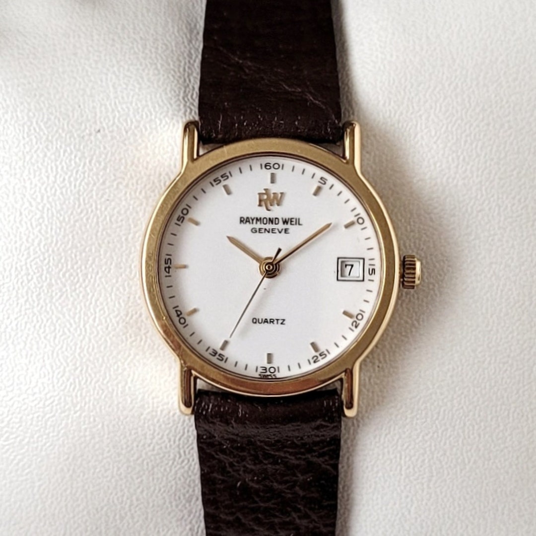 Rare Raymond Weil Dress Watch | Quartz | Gold Plated With Leather
