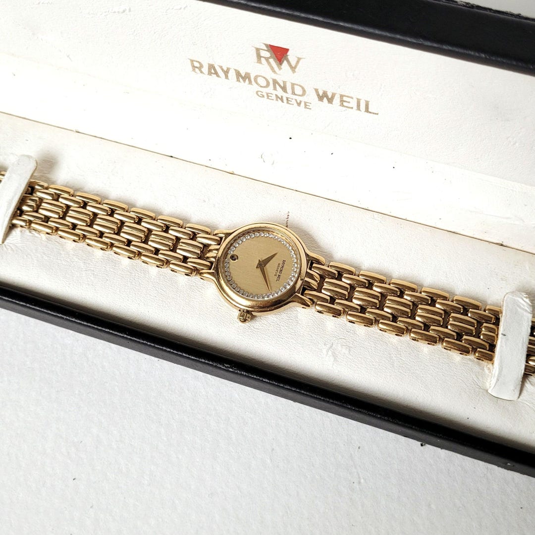 62 RAYMOND WEIL ジュネーブ　ゴールド　レディース　腕時計　美品 送料無料【動作品】 レイモンド・ウィル RAYMOND WEIL Geneve