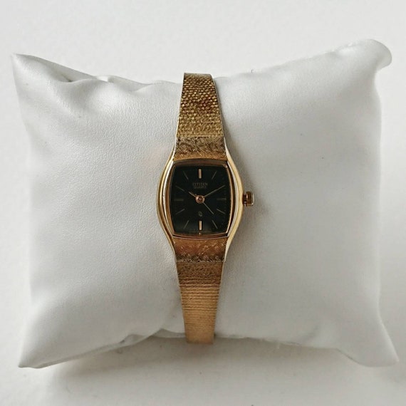 Vintage Citizen Black Gold para damas anos 90 Unico Etsy Espana