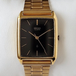 Vintage Seiko Tank Black&Gold 90s Unique