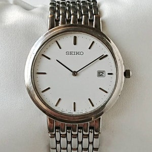 Reloj Seiko vintage blanco de los años 90, ultra raro