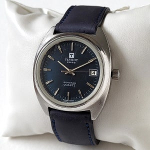 Vintage Tissot Seastar Blue 1st generation 70s Ultra Rare image 2