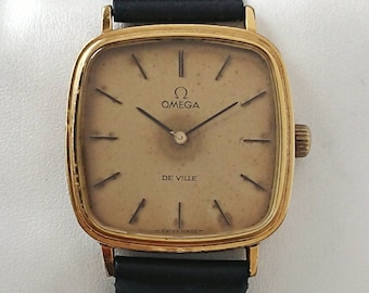 Vintage Omega De Ville 70s Rare Rectangular - Etsy