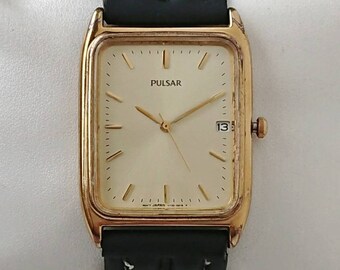 Vintage Pulsar Tank by Seiko 90s Ultra Rare Etsy