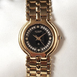 Vintage Accurate Black&Gold with dimonds 90s Unused