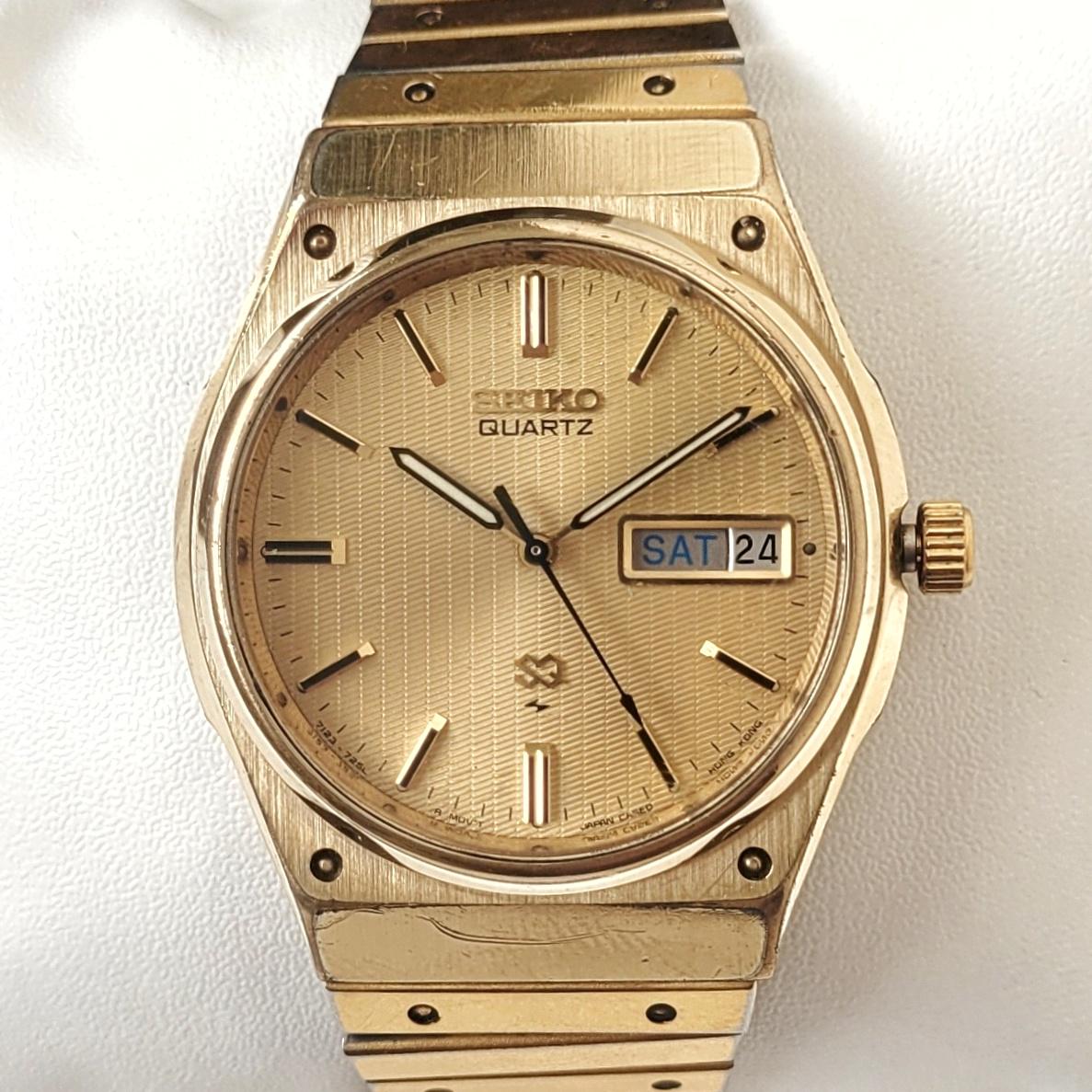 Vintage Seiko SQ Gold 90s Unique! - Etsy