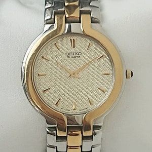 Vintage Seiko Gold with Guilloche Dial 90s all original