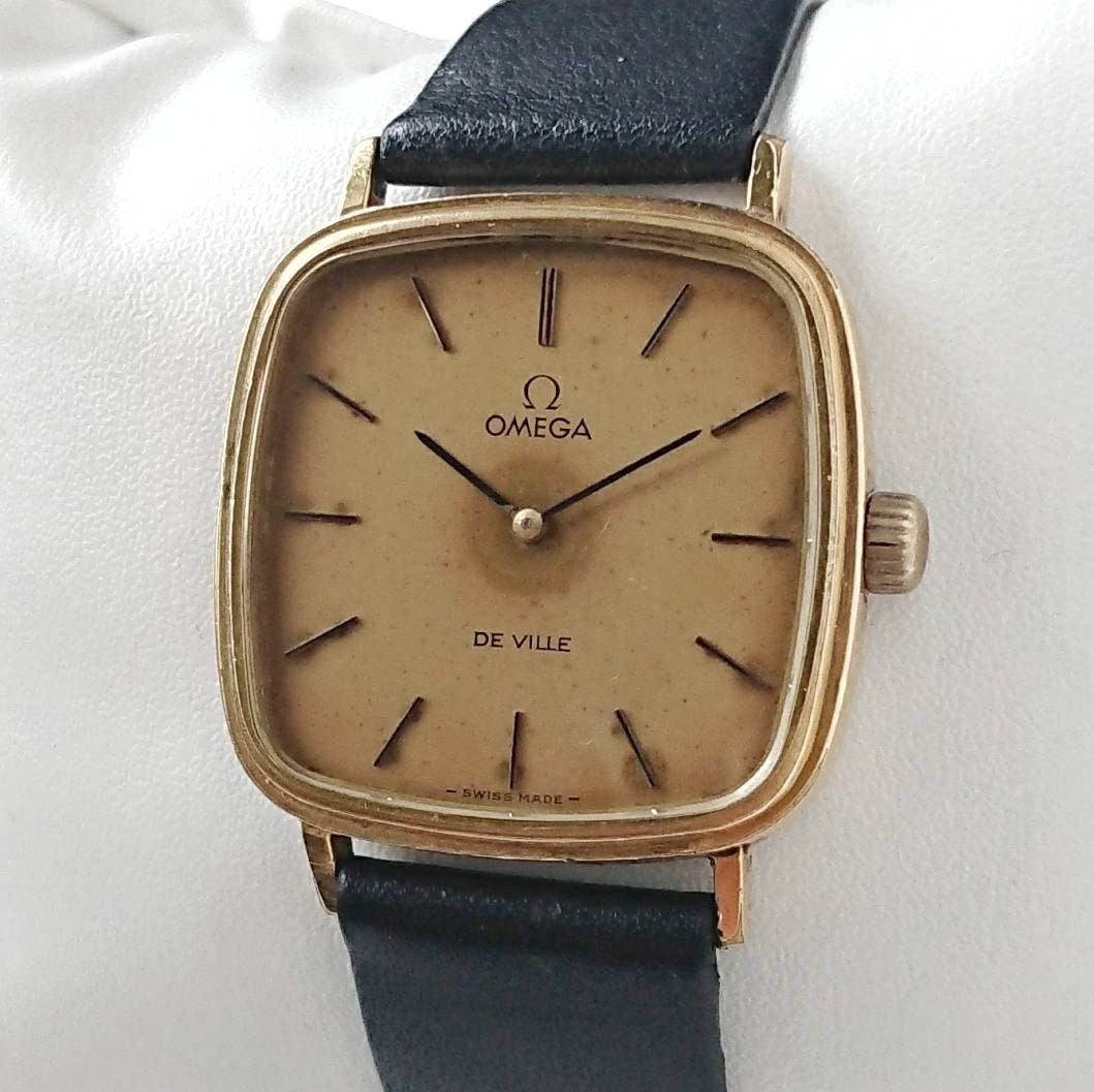 Vintage Omega De Ville 70s Rare Rectangular - Etsy Vintage Omega De Ville 70s Rare Rectangular - Etsy