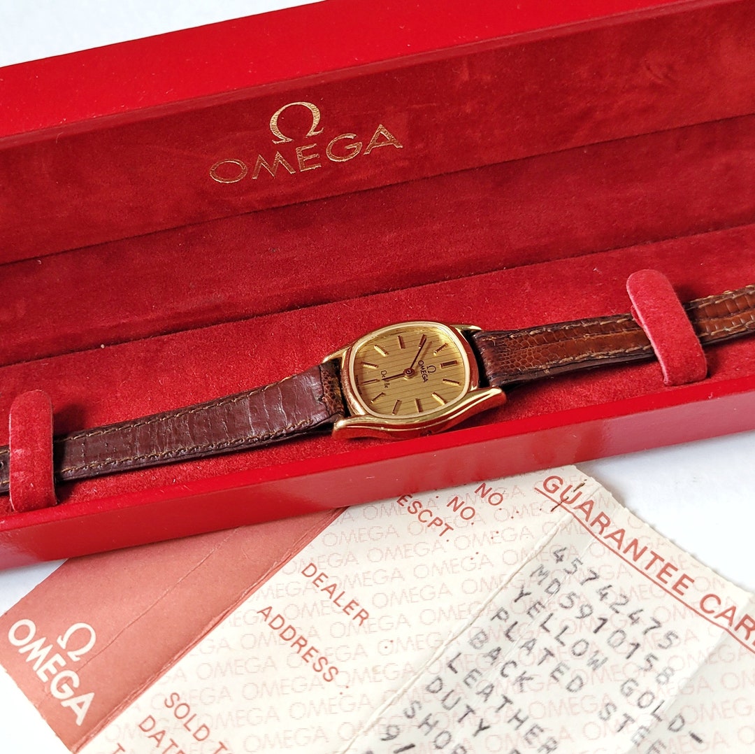 90’s OMEGA De ville （箱・保証カード付属） Vintage Omega for Ladies 90s With Box and Papers Collectible