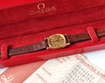 Vintage Omega for ladies 90s with box! and papers!!