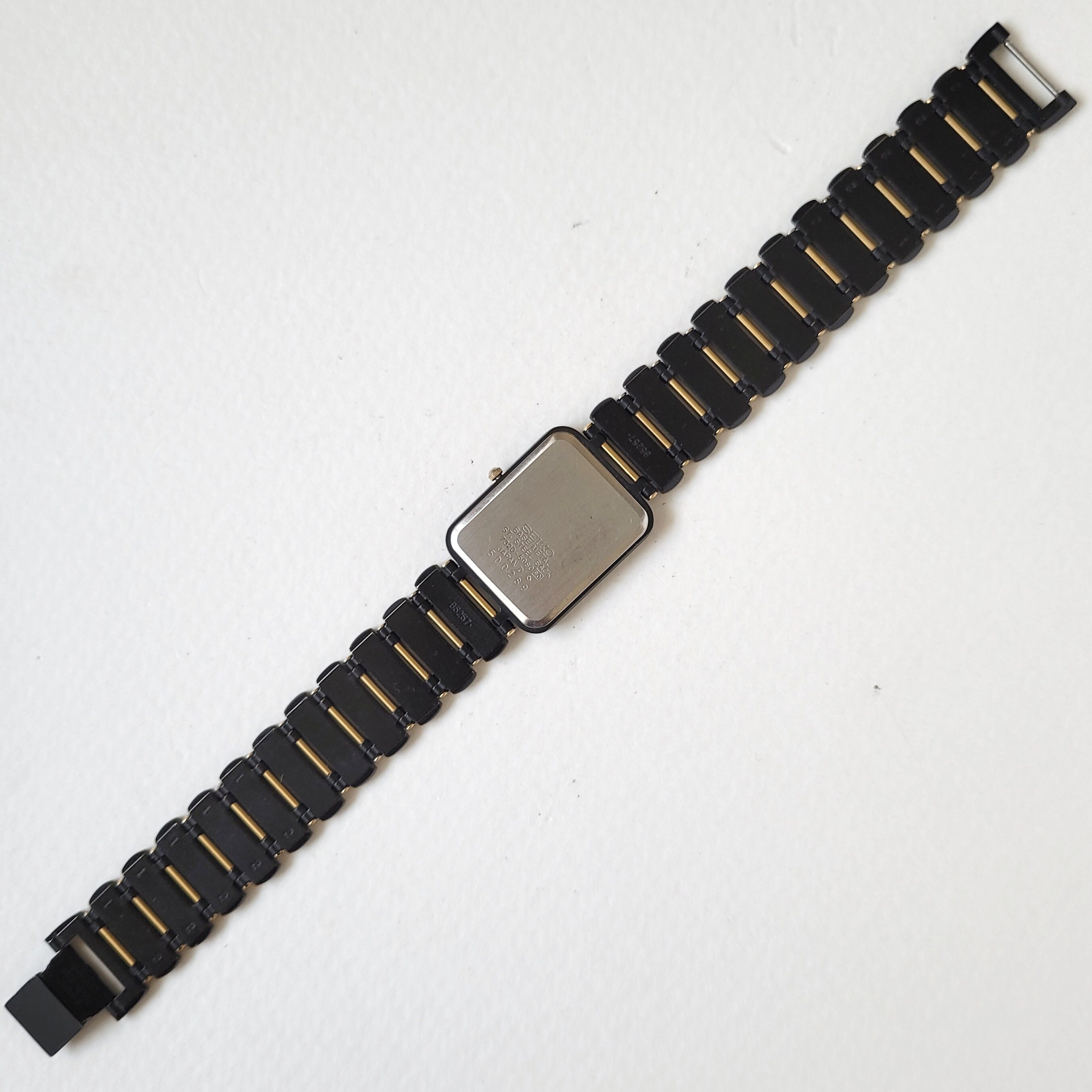 Vintage Seiko Black&gold Tank 90s Rare - Etsy