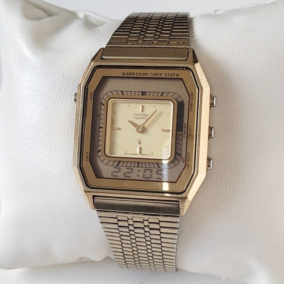 Vintage Citizen Digital Analogue 80s Ultra Rare - Etsy
