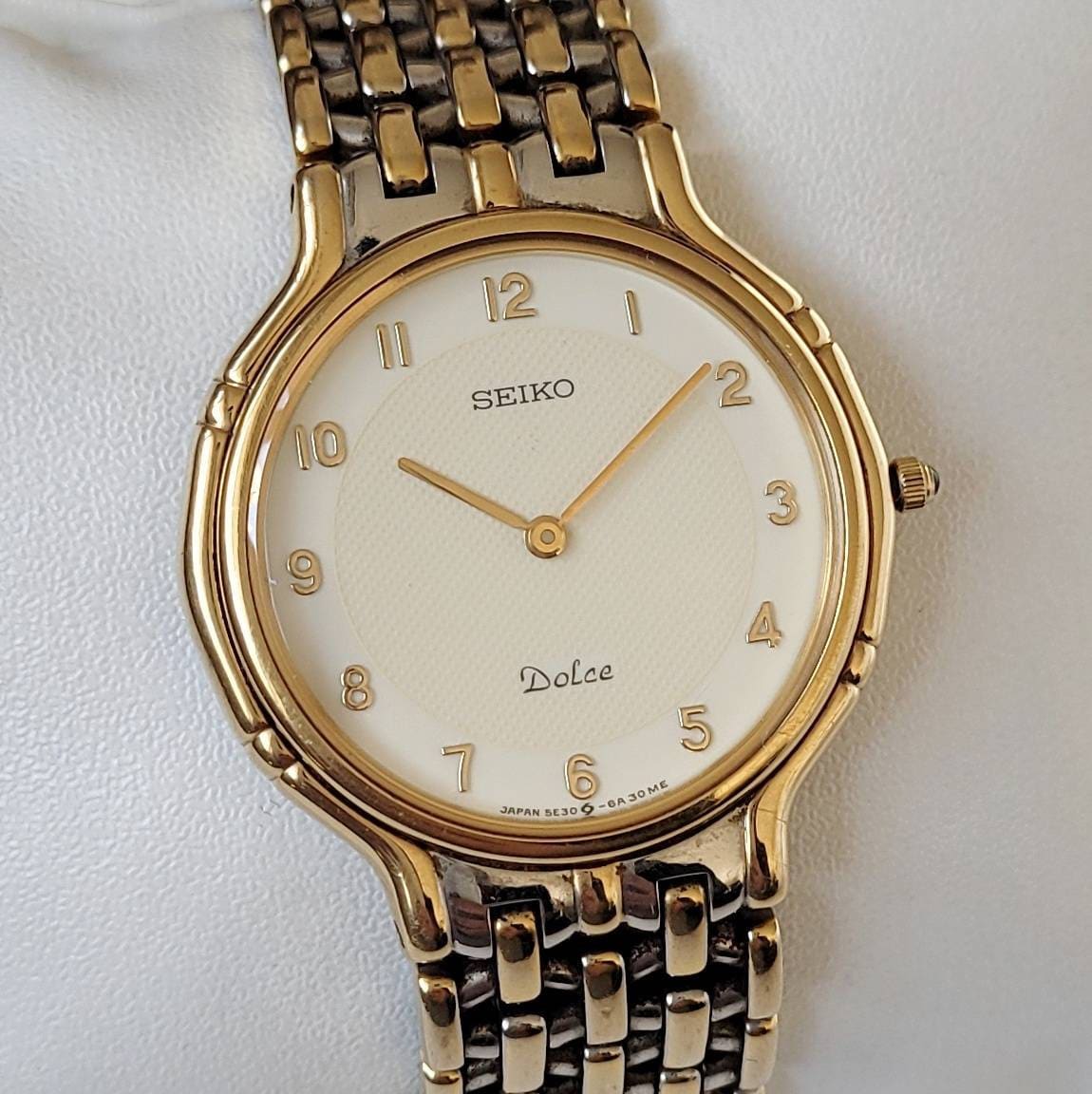 Vintage Seiko Dolce Gold 90s Special - Etsy Vintage Seiko Dolce Gold 90s Special - Etsy