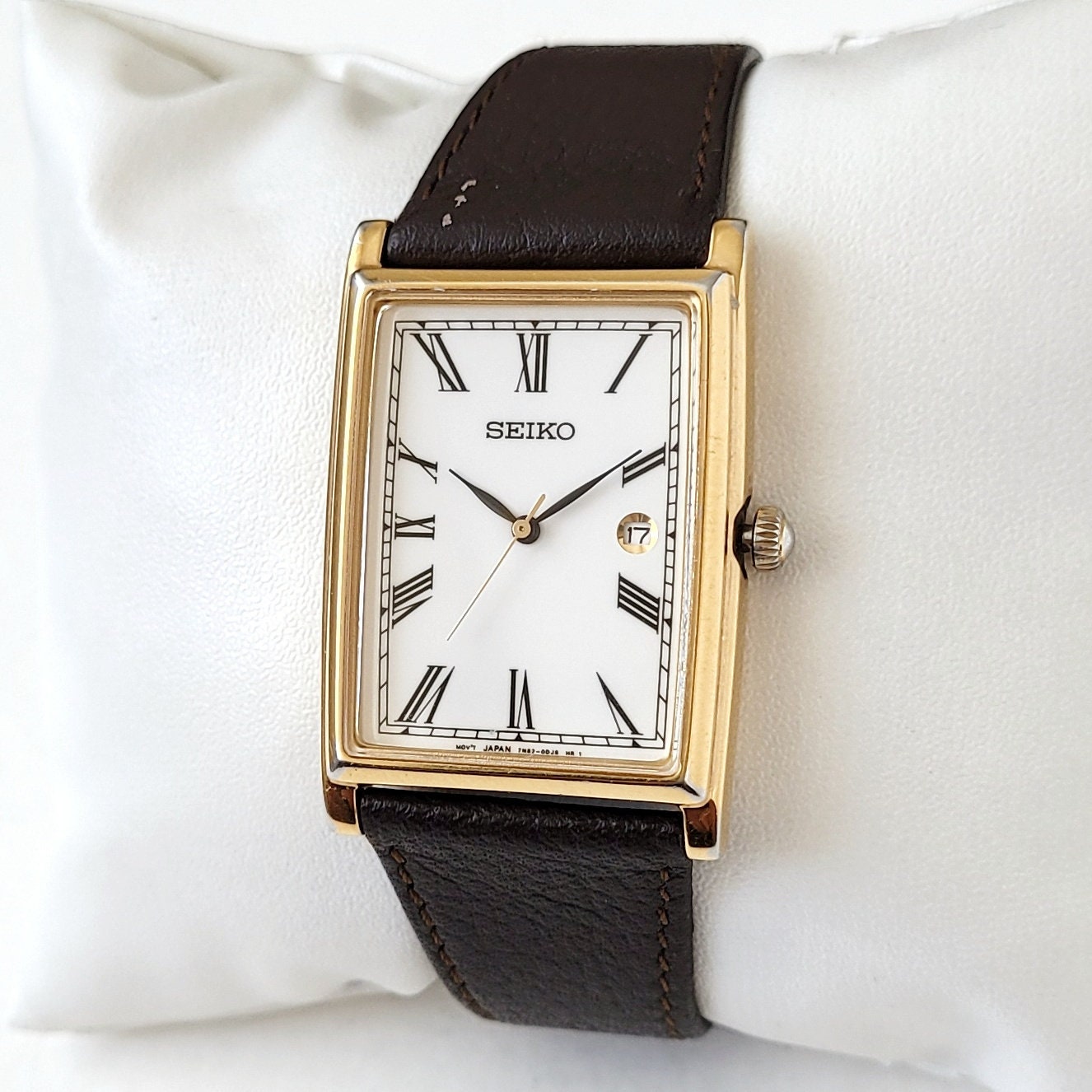 Vintage Seiko Tank 90s Unique - Etsy Vintage Seiko Tank 90s Unique - Etsy