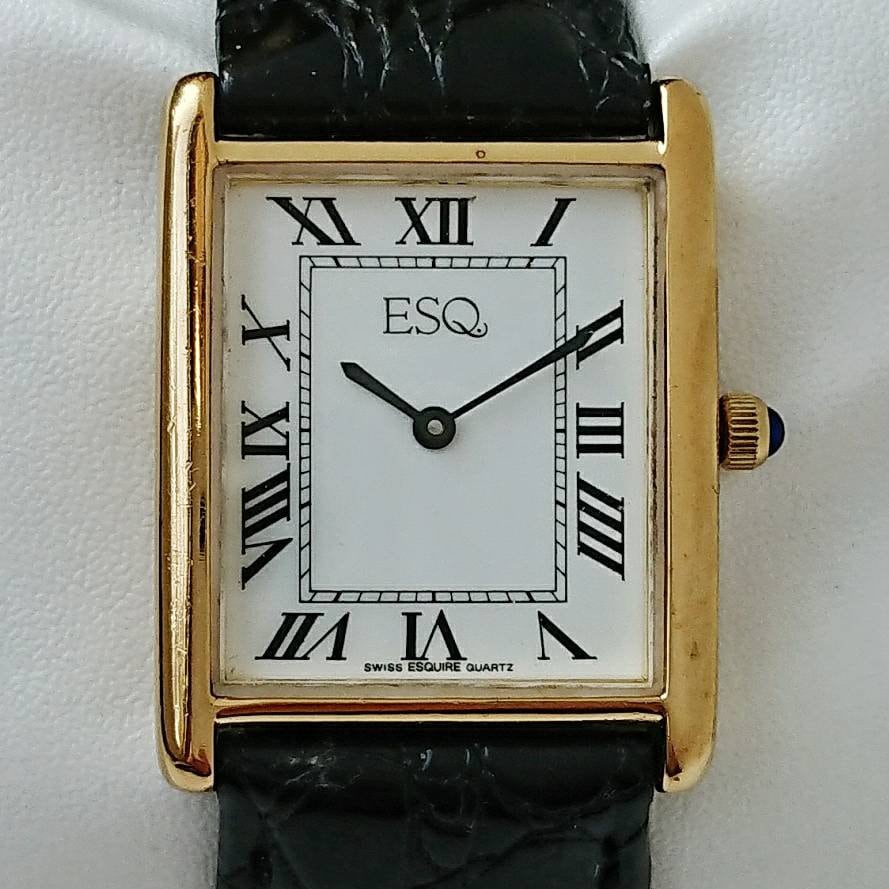 Vintage Esq Tank by Movado 90s Swiss Unique Reserved