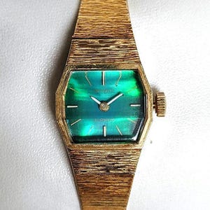 vintage vert oriental des années 70 Unique !