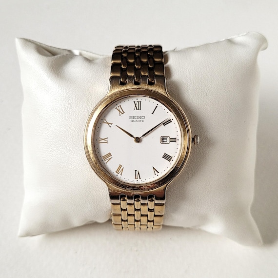 Vintage Seiko Gold 90s Ultra Rare - Etsy