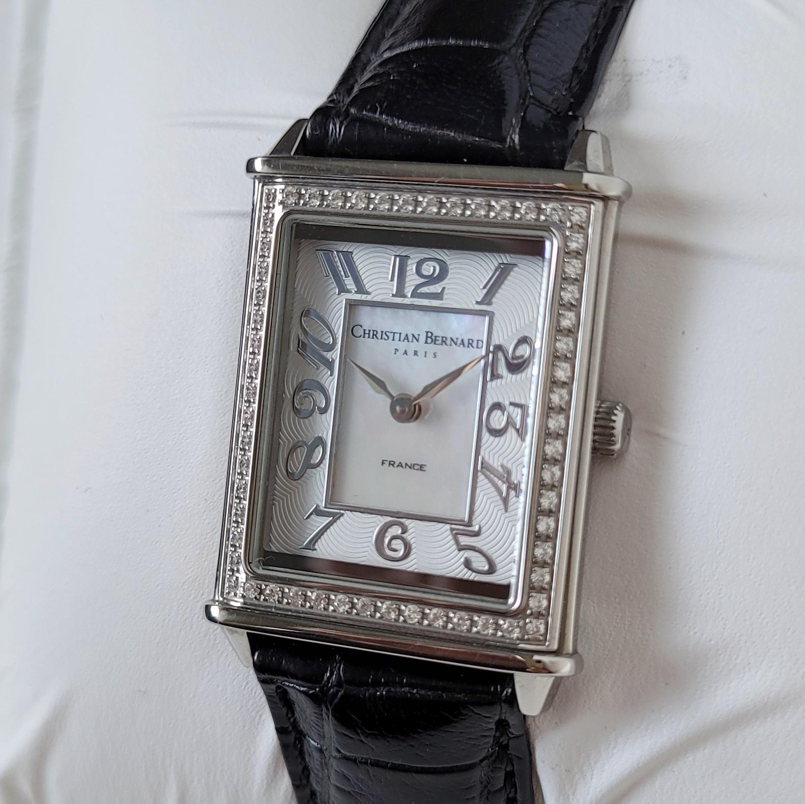 NOS Christian Bernard Tank With Diamonds | Quartz | Mother of