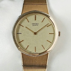 Reloj Seiko vintage dorado de los años 90 extraordinario