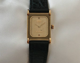 RADO FLORENCE ブラック/ゴールド Rado Florence Diamonds R48867714 Watch for Men